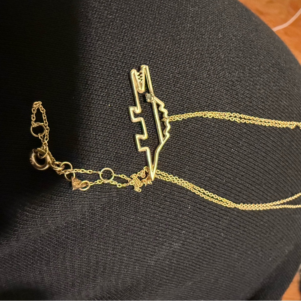 Aliita 9k gold crocodile necklace